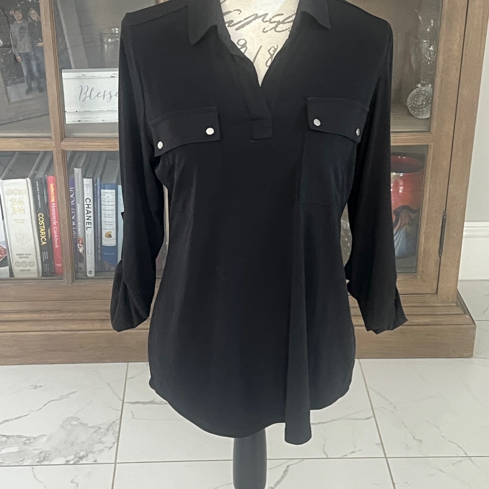 Elegant Black Women's Top